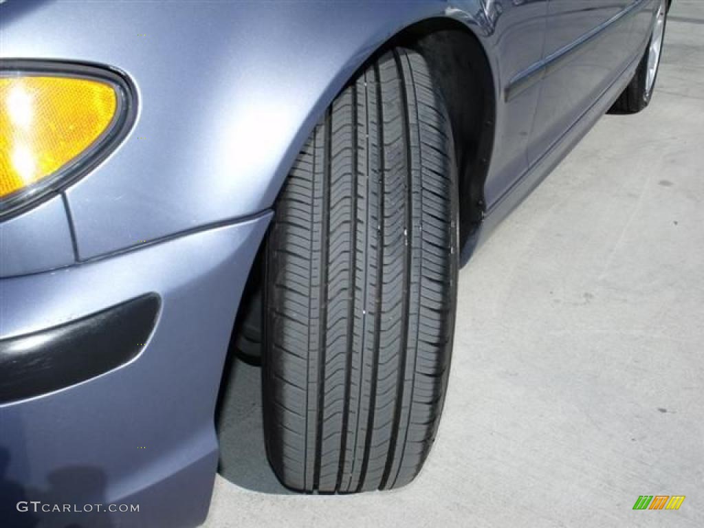 2003 3 Series 325i Sedan - Steel Blue Metallic / Grey photo #10
