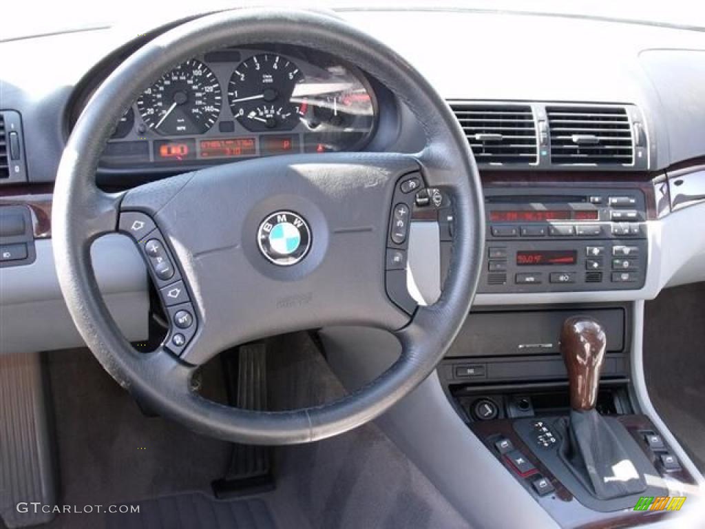 2003 3 Series 325i Sedan - Steel Blue Metallic / Grey photo #17