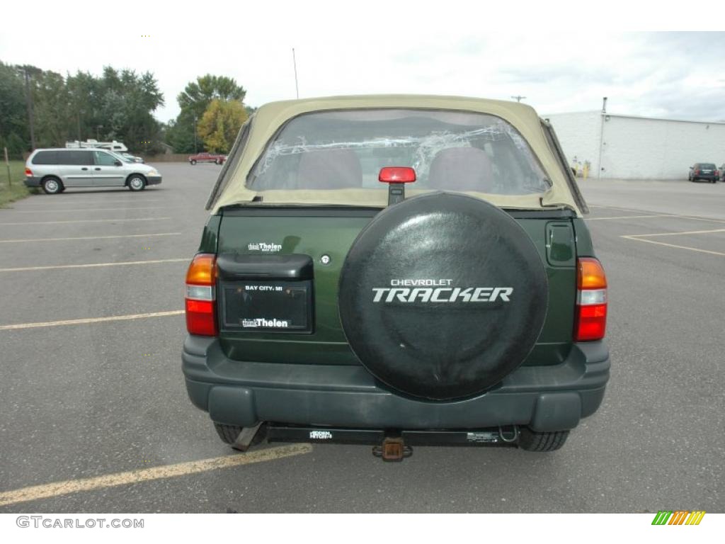 2000 Tracker 4WD Soft Top - Medium Green Metallic / Medium Gray photo #5