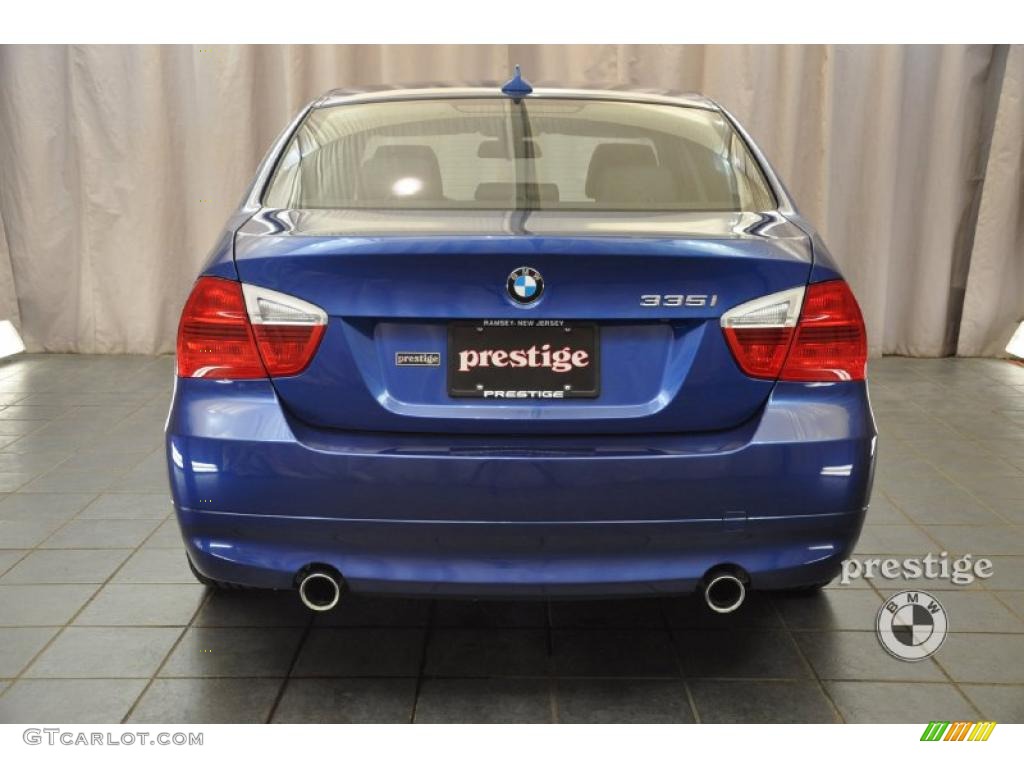 2007 3 Series 335i Sedan - Montego Blue Metallic / Black photo #3