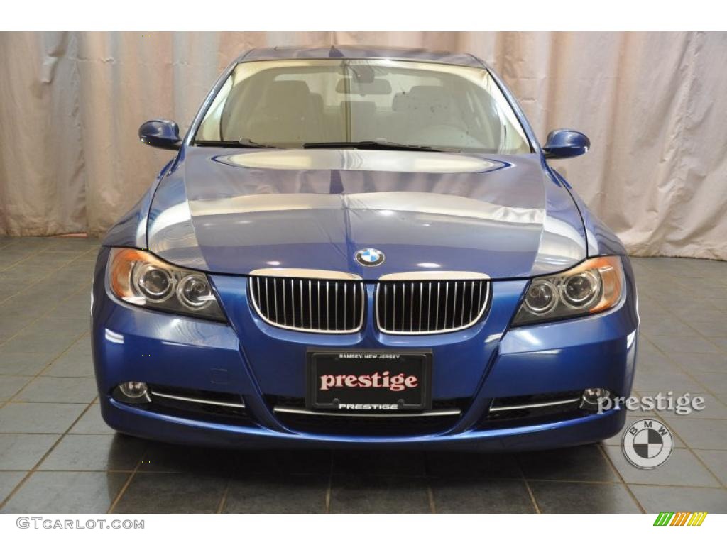 2007 3 Series 335i Sedan - Montego Blue Metallic / Black photo #7