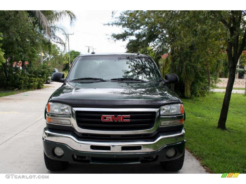 2003 Sierra 2500HD SLT Crew Cab 4x4 - Polo Green Metallic / Dark Pewter photo #16