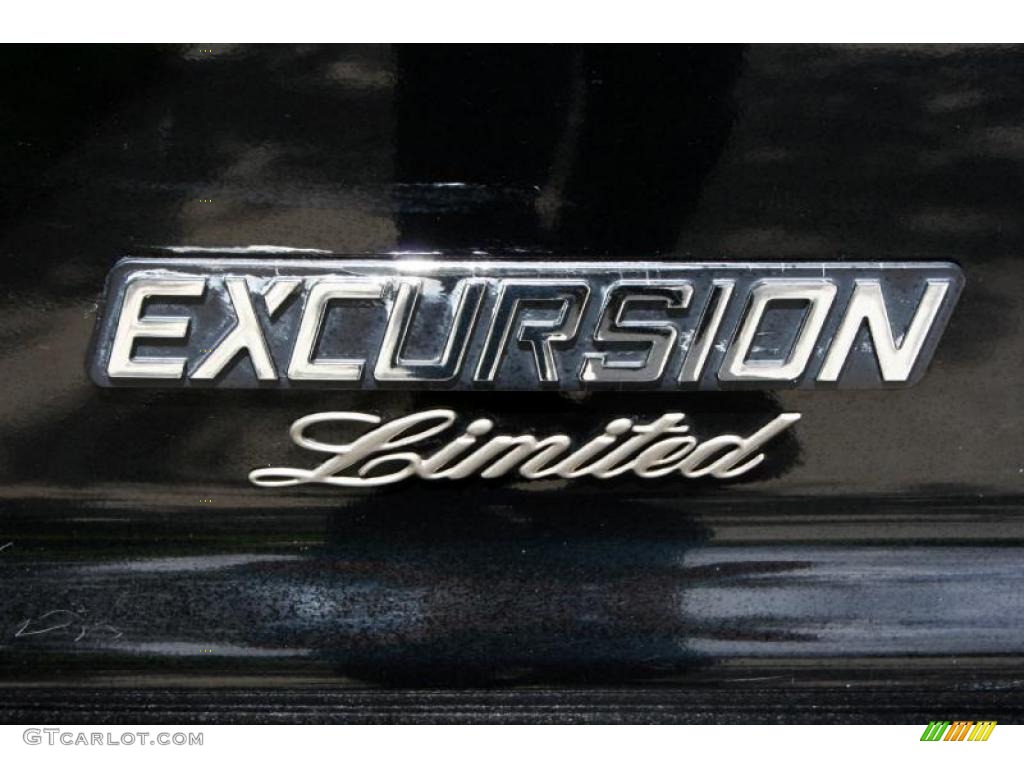 2003 Excursion Limited 4x4 - Black / Medium Parchment photo #125