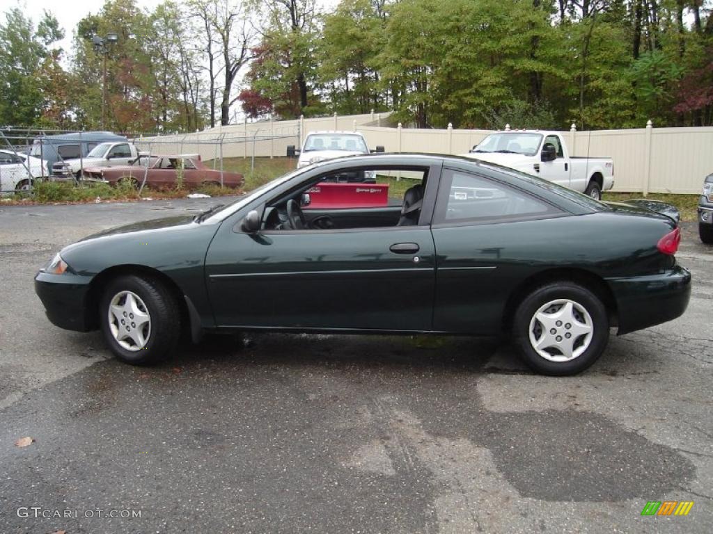 2003 Cavalier Coupe - Dark Green Metallic / Graphite Gray photo #2