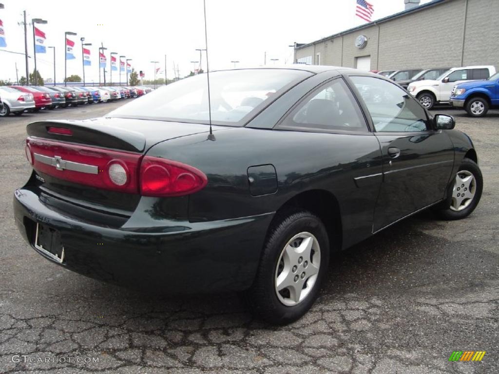 2003 Cavalier Coupe - Dark Green Metallic / Graphite Gray photo #5