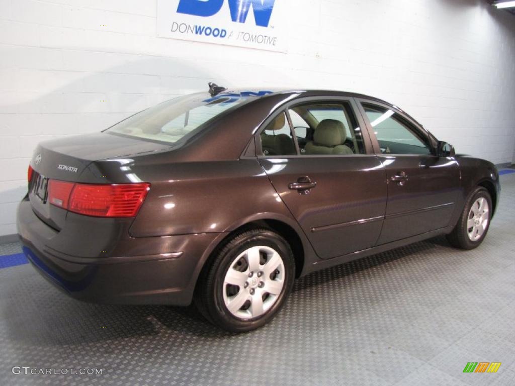 2010 Sonata GLS - Cocoa Metallic / Camel photo #4