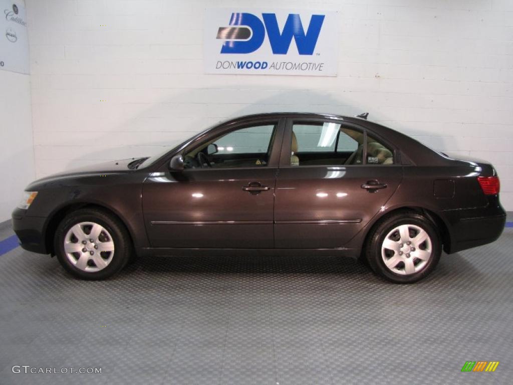 2010 Sonata GLS - Cocoa Metallic / Camel photo #5