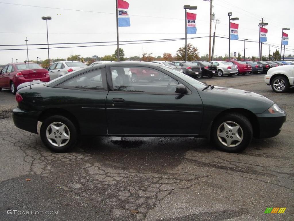 2003 Cavalier Coupe - Dark Green Metallic / Graphite Gray photo #6