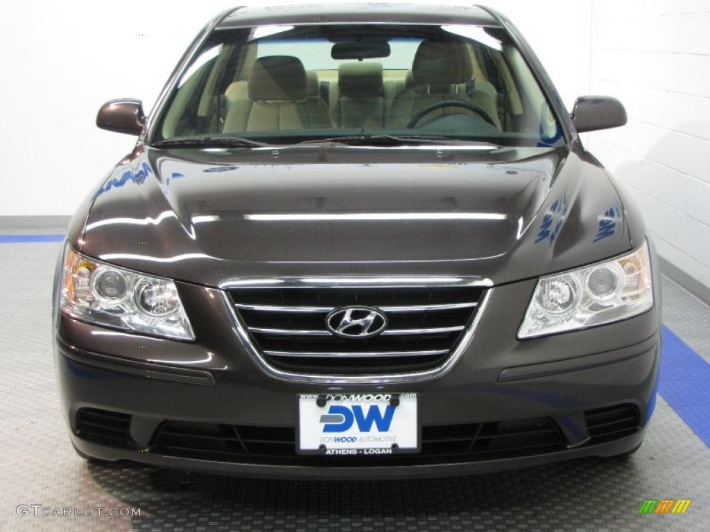 2010 Sonata GLS - Cocoa Metallic / Camel photo #7