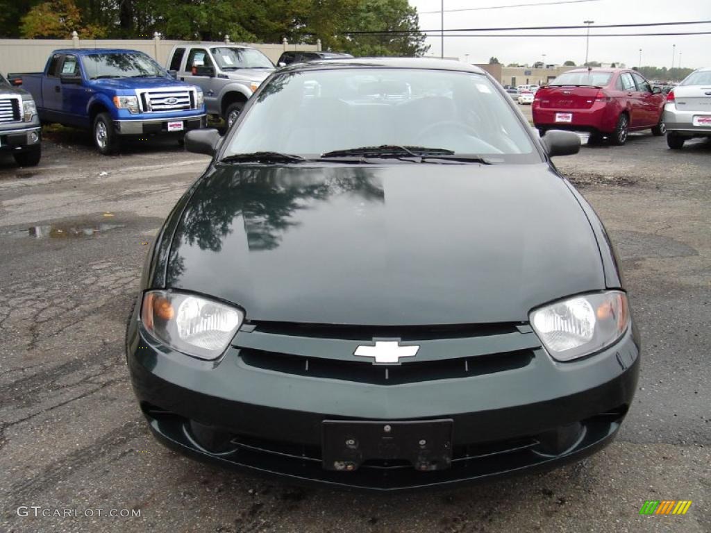 2003 Cavalier Coupe - Dark Green Metallic / Graphite Gray photo #24