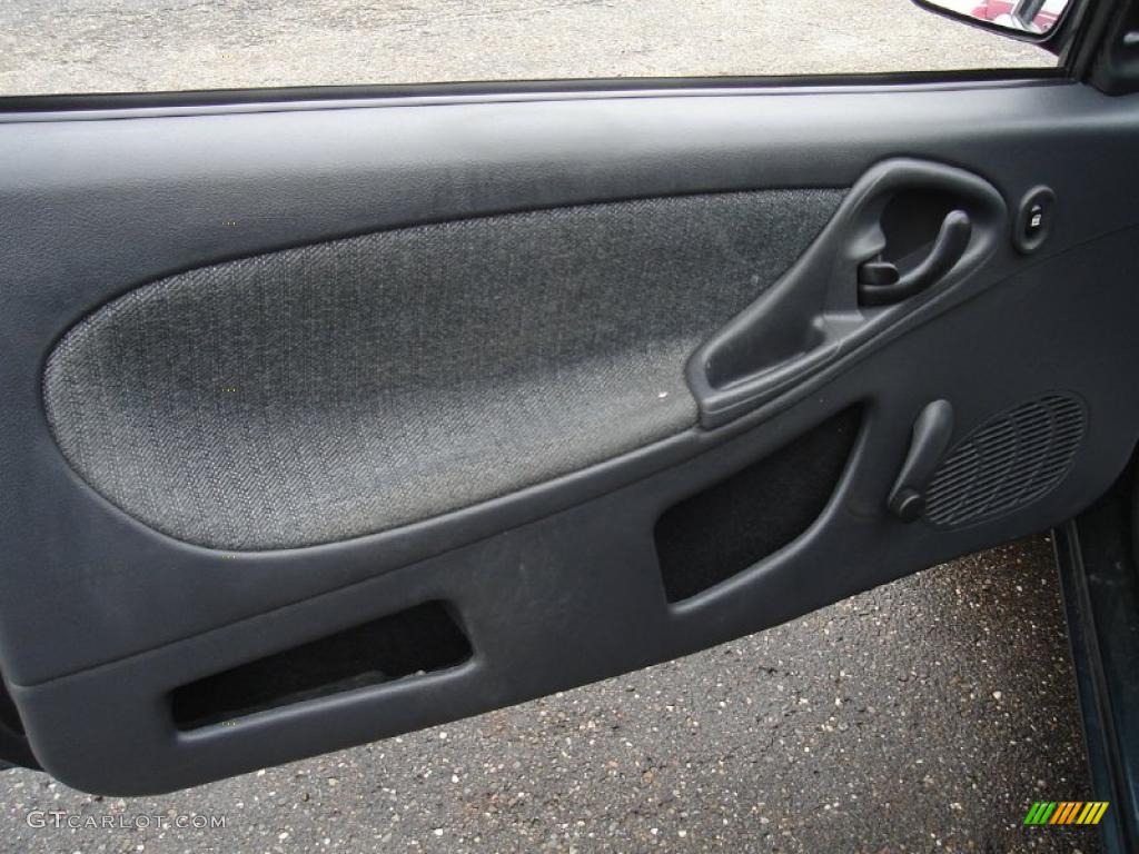 2003 Cavalier Coupe - Dark Green Metallic / Graphite Gray photo #34