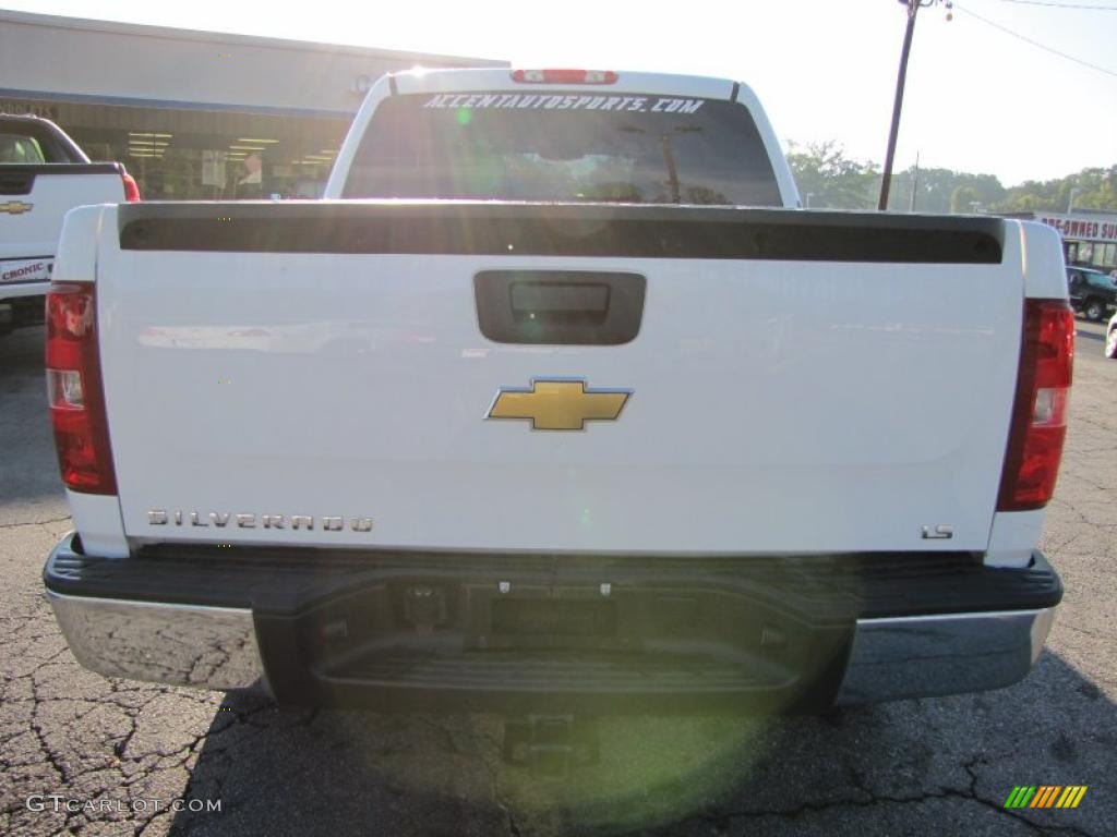 2008 Silverado 1500 LS Crew Cab - Summit White / Dark Titanium photo #6