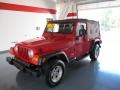 2006 Flame Red Jeep Wrangler Unlimited 4x4  photo #1