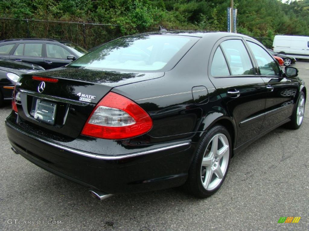 2009 E 350 4Matic Sedan - Black / Cashmere photo #6