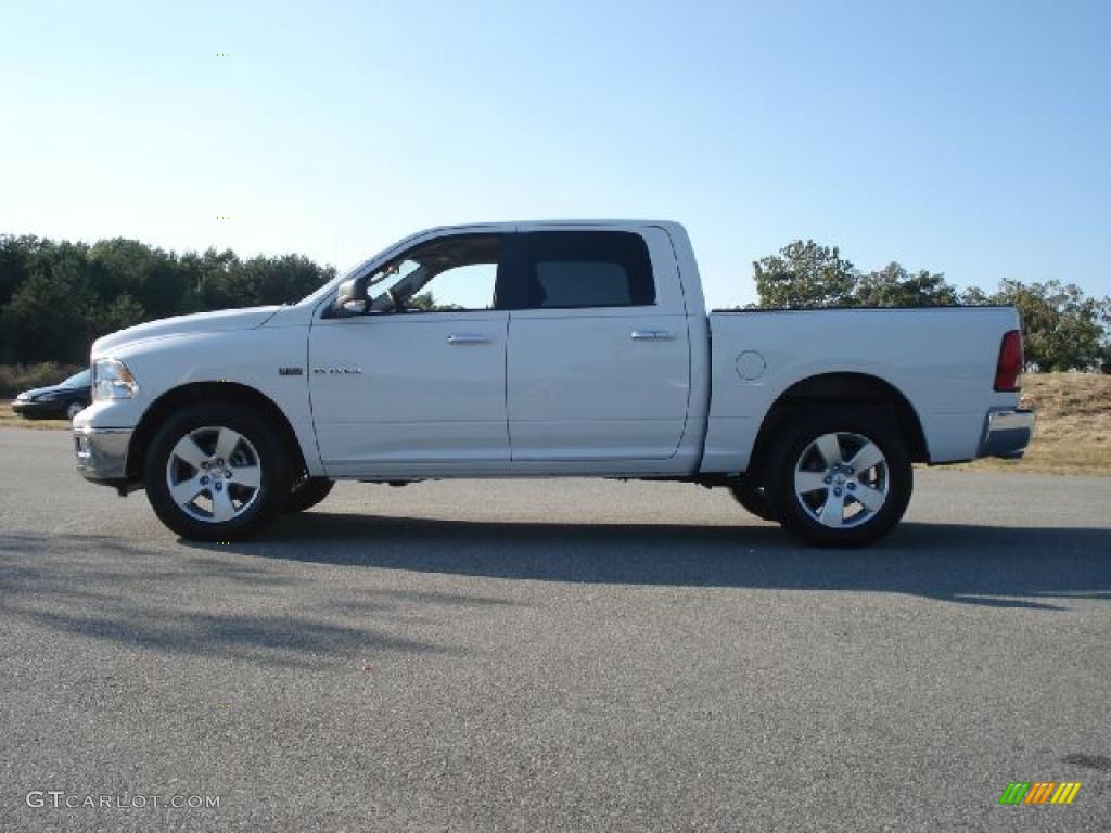 2010 Ram 1500 Big Horn Crew Cab 4x4 - Stone White / Dark Slate/Medium Graystone photo #6