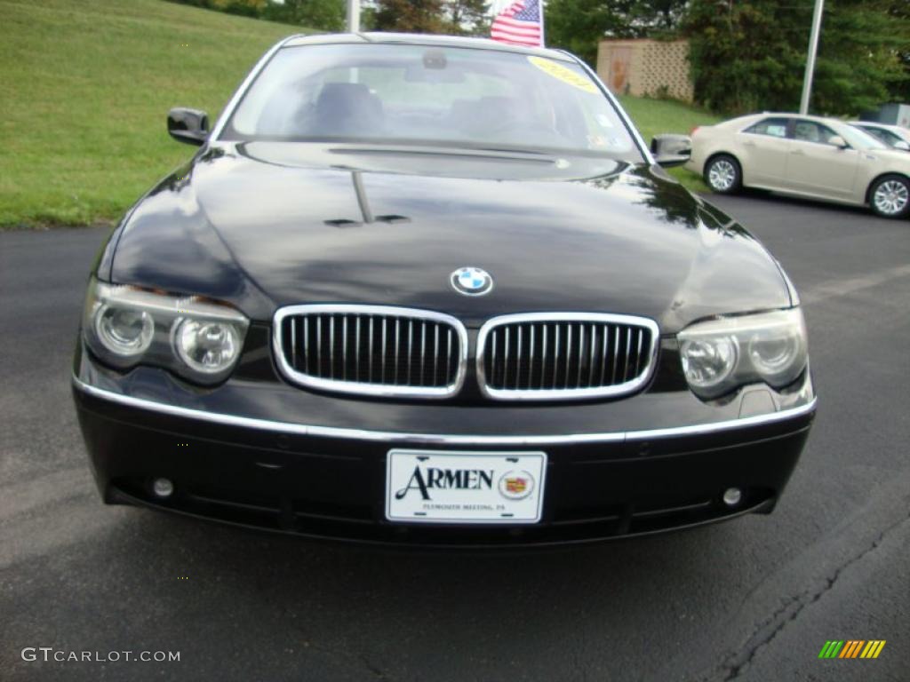 2004 7 Series 745Li Sedan - Jet Black / Black/Black photo #3