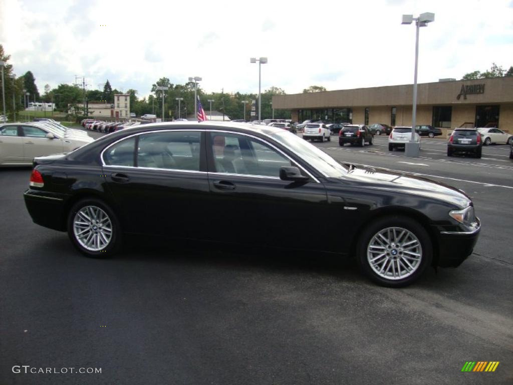 2004 7 Series 745Li Sedan - Jet Black / Black/Black photo #6