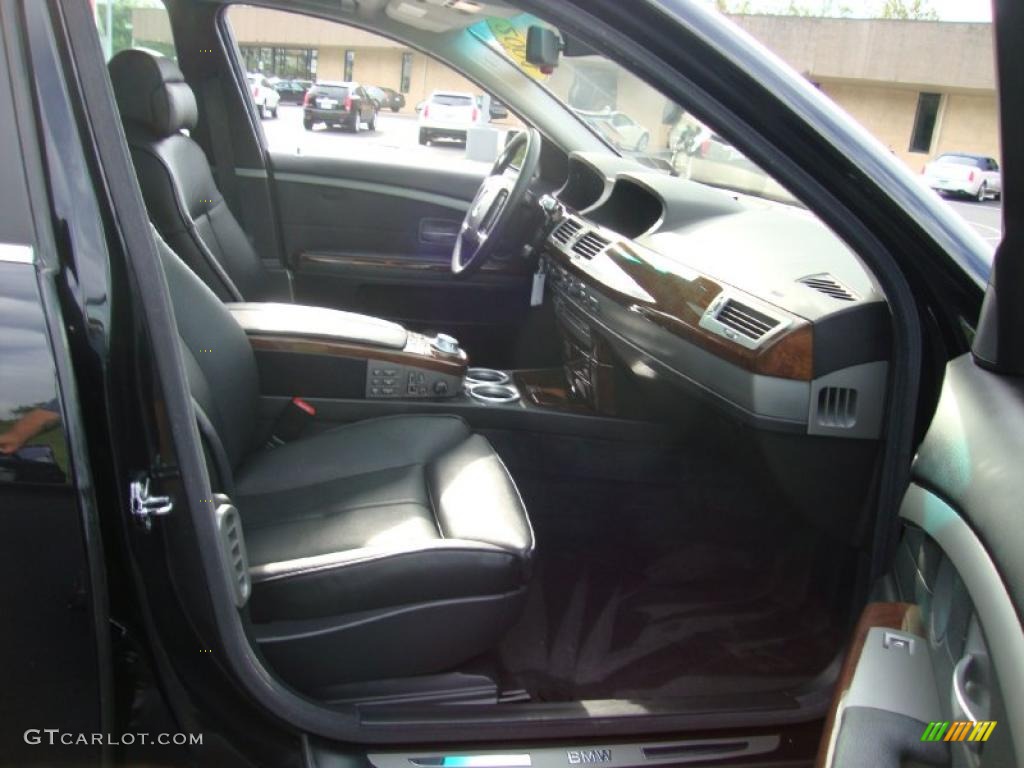 2004 7 Series 745Li Sedan - Jet Black / Black/Black photo #19