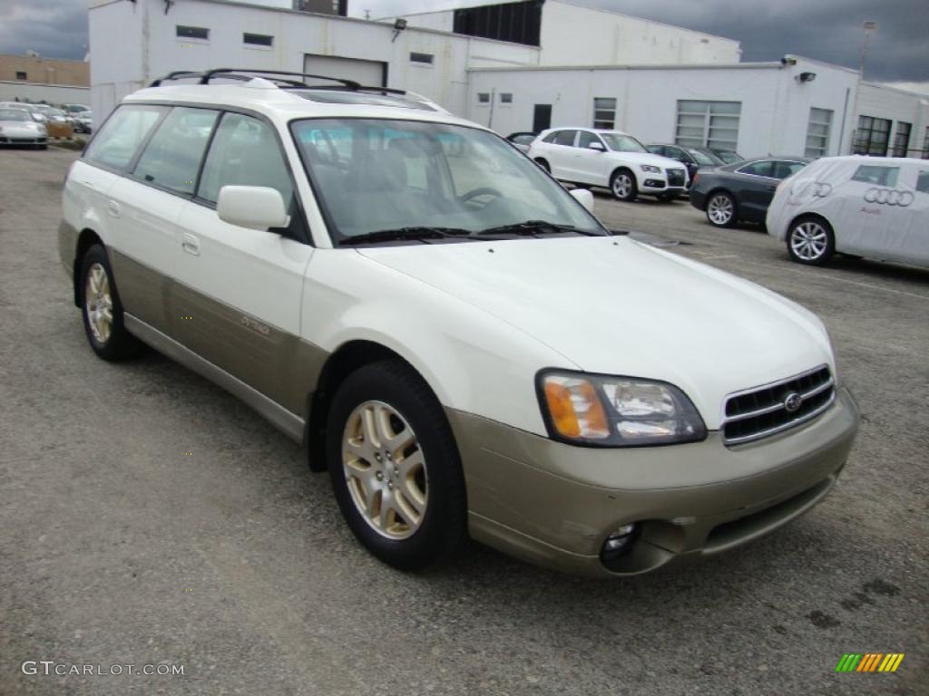 2000 Outback Limited Wagon - White Birch / Beige photo #4