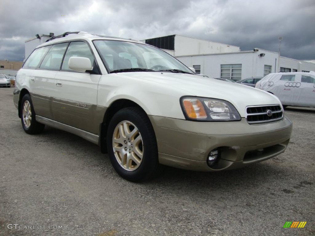 2000 Outback Limited Wagon - White Birch / Beige photo #5