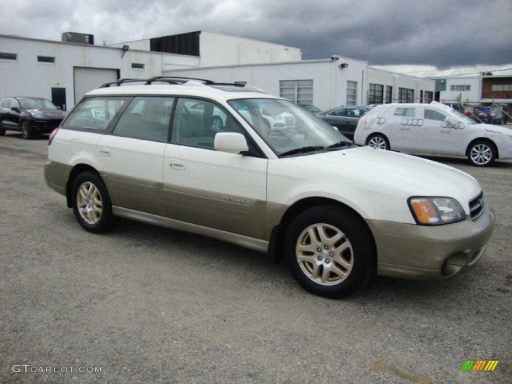 2000 Outback Limited Wagon - White Birch / Beige photo #6