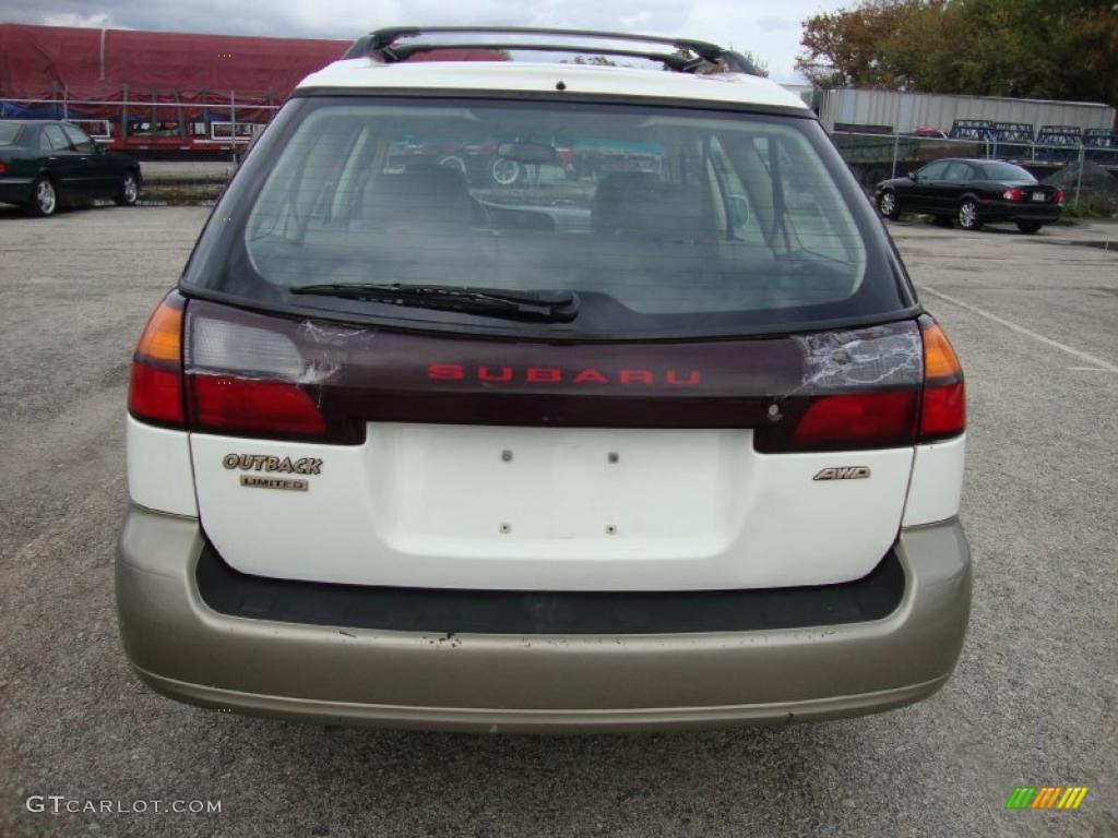 2000 Outback Limited Wagon - White Birch / Beige photo #9