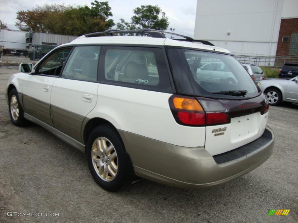 2000 Outback Limited Wagon - White Birch / Beige photo #10