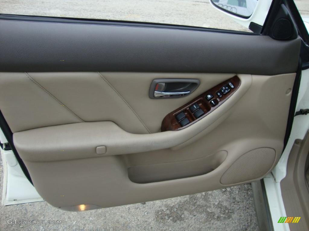 2000 Outback Limited Wagon - White Birch / Beige photo #14