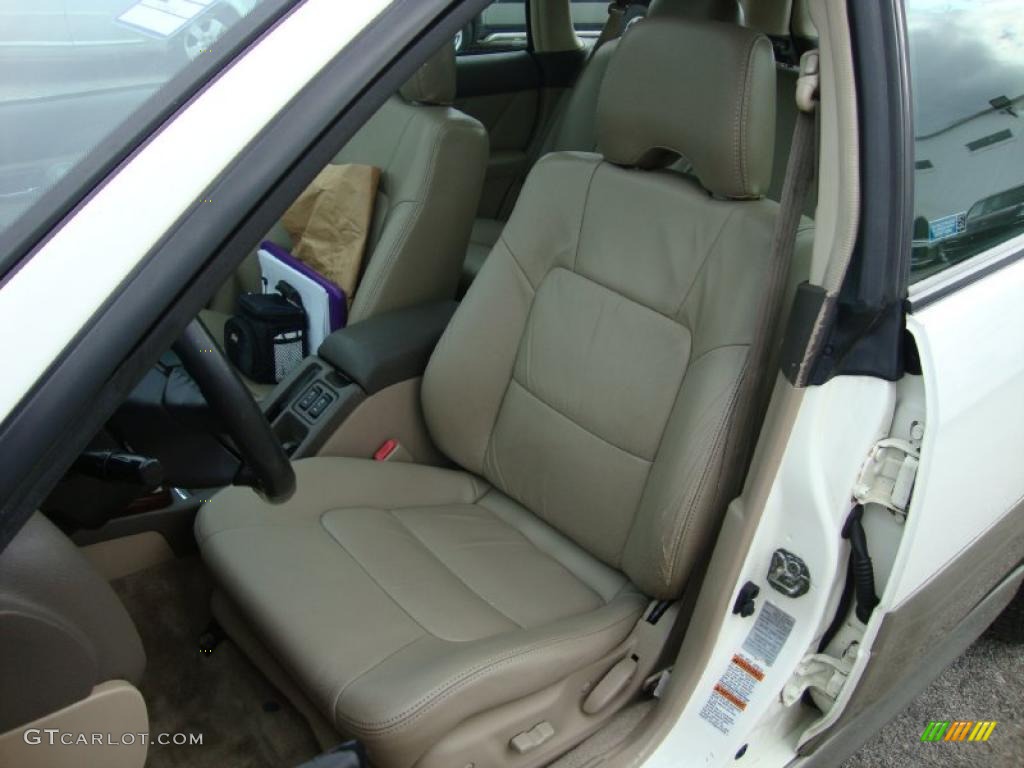 2000 Outback Limited Wagon - White Birch / Beige photo #17