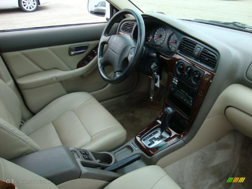 2000 Outback Limited Wagon - White Birch / Beige photo #19