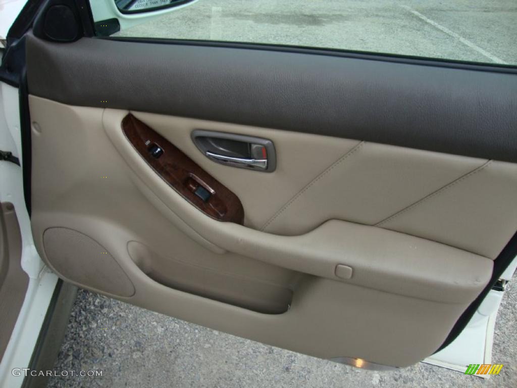 2000 Outback Limited Wagon - White Birch / Beige photo #22
