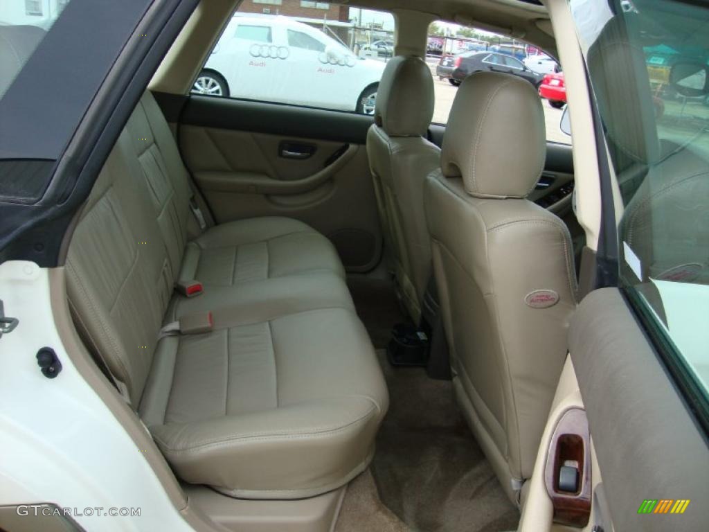 2000 Outback Limited Wagon - White Birch / Beige photo #23
