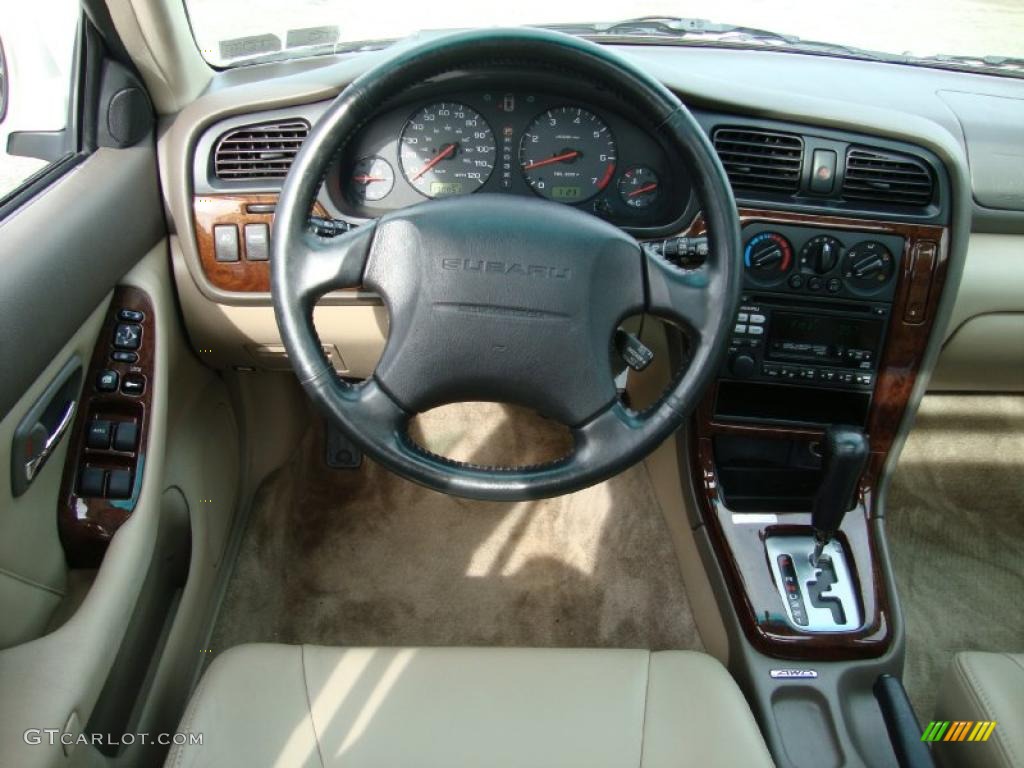 2000 Outback Limited Wagon - White Birch / Beige photo #27