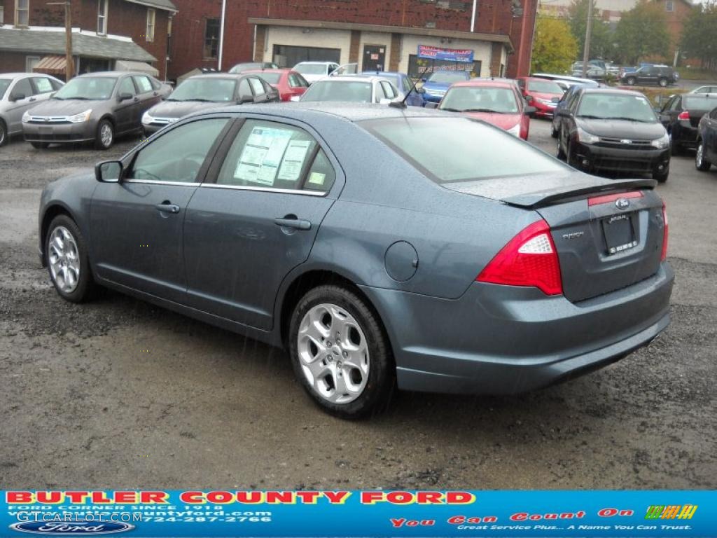 2011 Fusion SE - Steel Blue Metallic / Charcoal Black photo #5