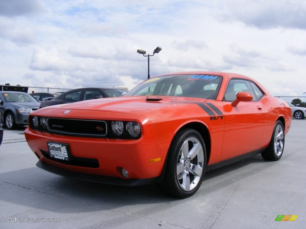 2009 Challenger R/T - HEMI Orange / Dark Slate Gray photo #1