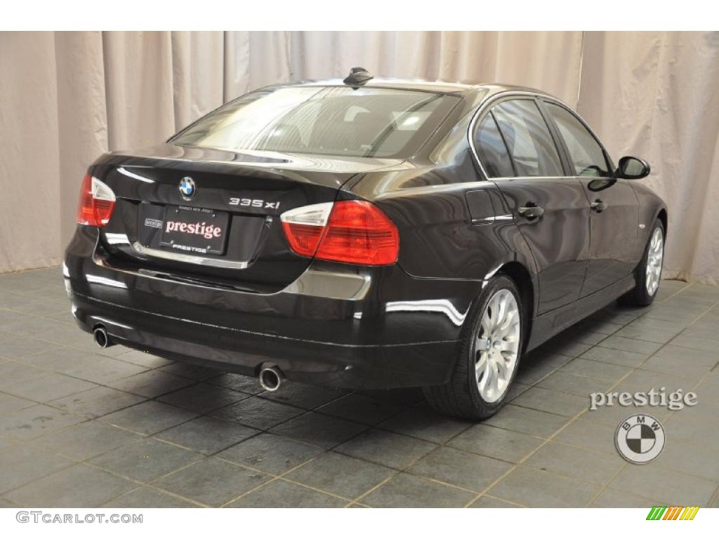 2007 3 Series 335xi Sedan - Jet Black / Black photo #2