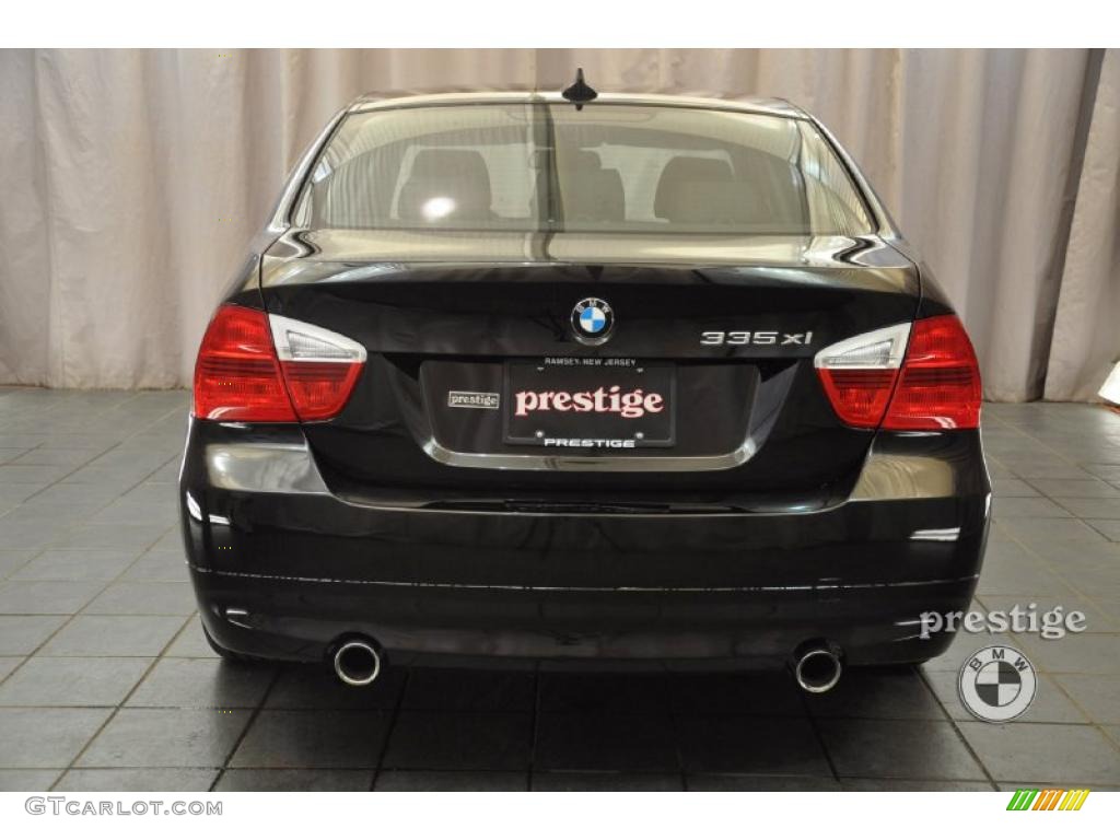 2007 3 Series 335xi Sedan - Jet Black / Black photo #3
