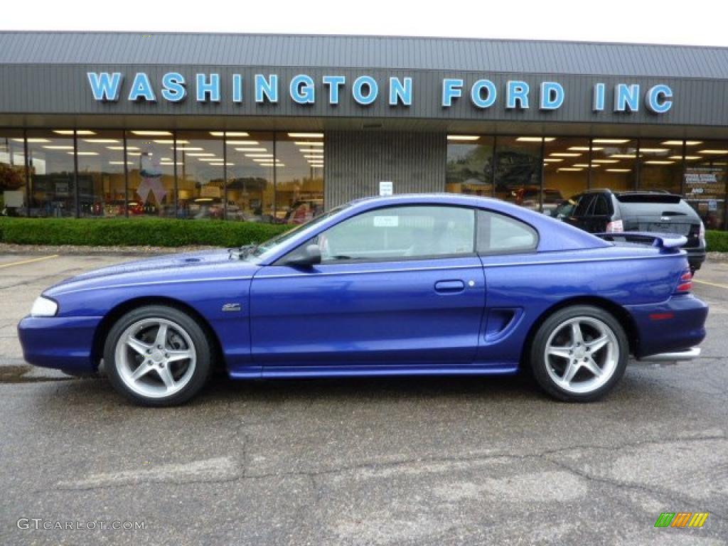 Sapphire Blue Metallic Ford Mustang