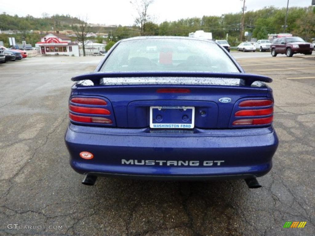 1995 Mustang GT Coupe - Sapphire Blue Metallic / Gray photo #3