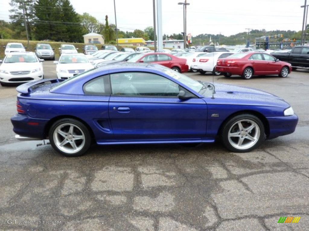 1995 Mustang GT Coupe - Sapphire Blue Metallic / Gray photo #5