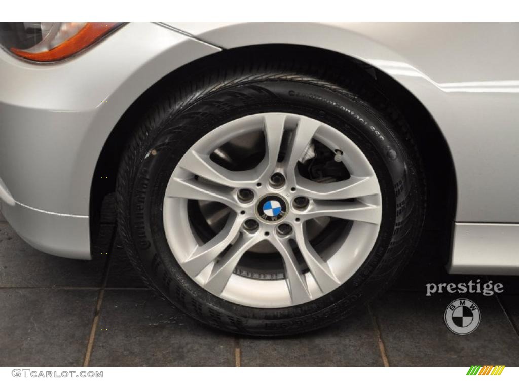 2008 3 Series 328xi Sedan - Titanium Silver Metallic / Black photo #8