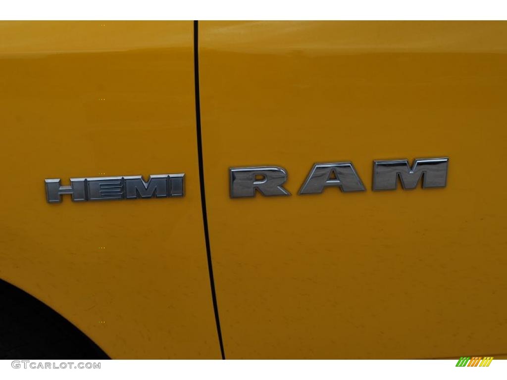 2009 Ram 1500 Big Horn Edition Crew Cab - Detonator Yellow / Dark Slate/Medium Graystone photo #12