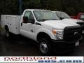 Oxford White - F350 Super Duty XL Regular Cab 4x4 Chassis Commercial Photo No. 3