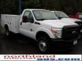 2011 Oxford White Ford F350 Super Duty XL Regular Cab 4x4 Chassis Commercial  photo #3