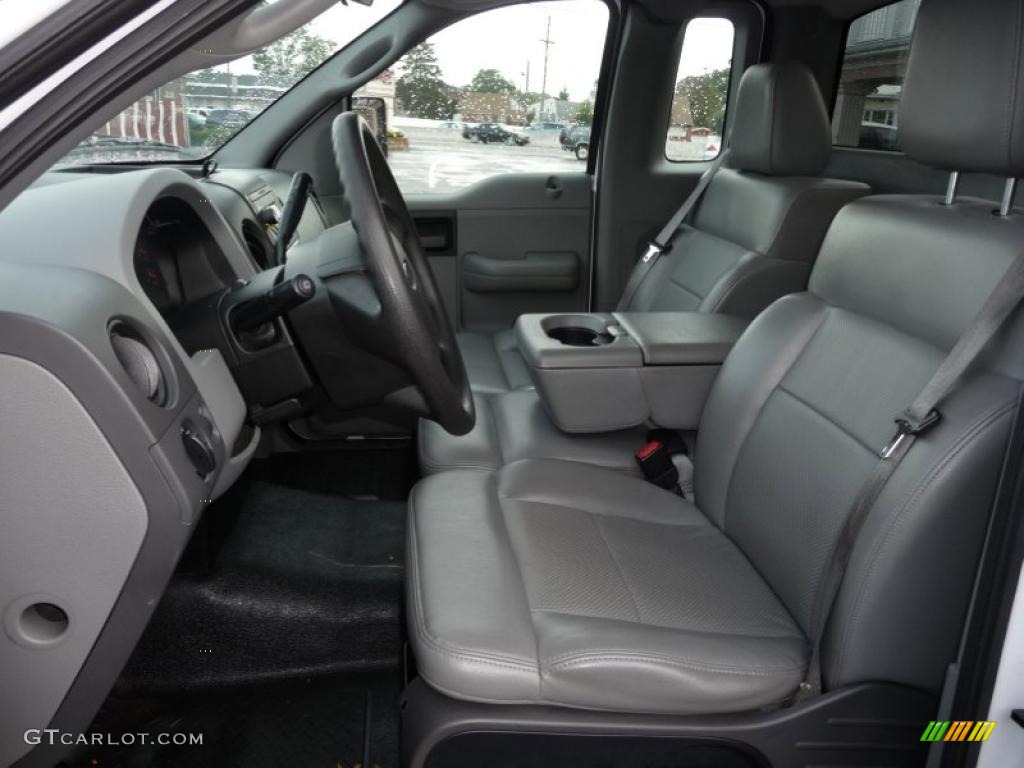 2004 F150 XLT Regular Cab - Oxford White / Dark Flint photo #6