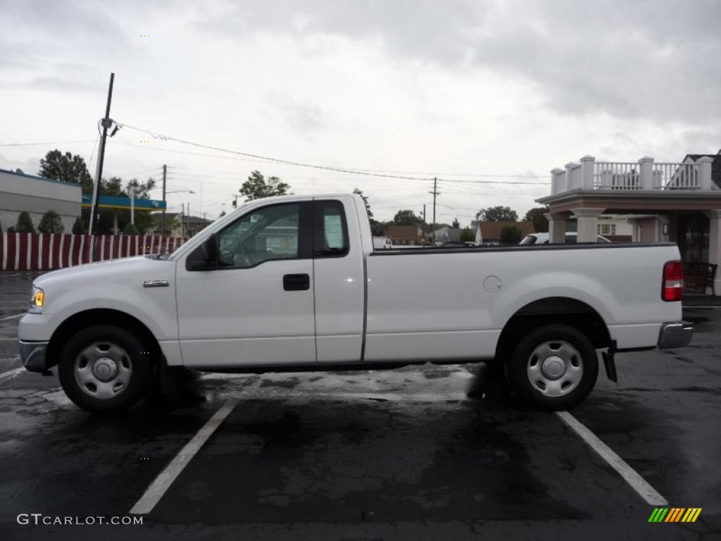 2004 F150 XLT Regular Cab - Oxford White / Dark Flint photo #8