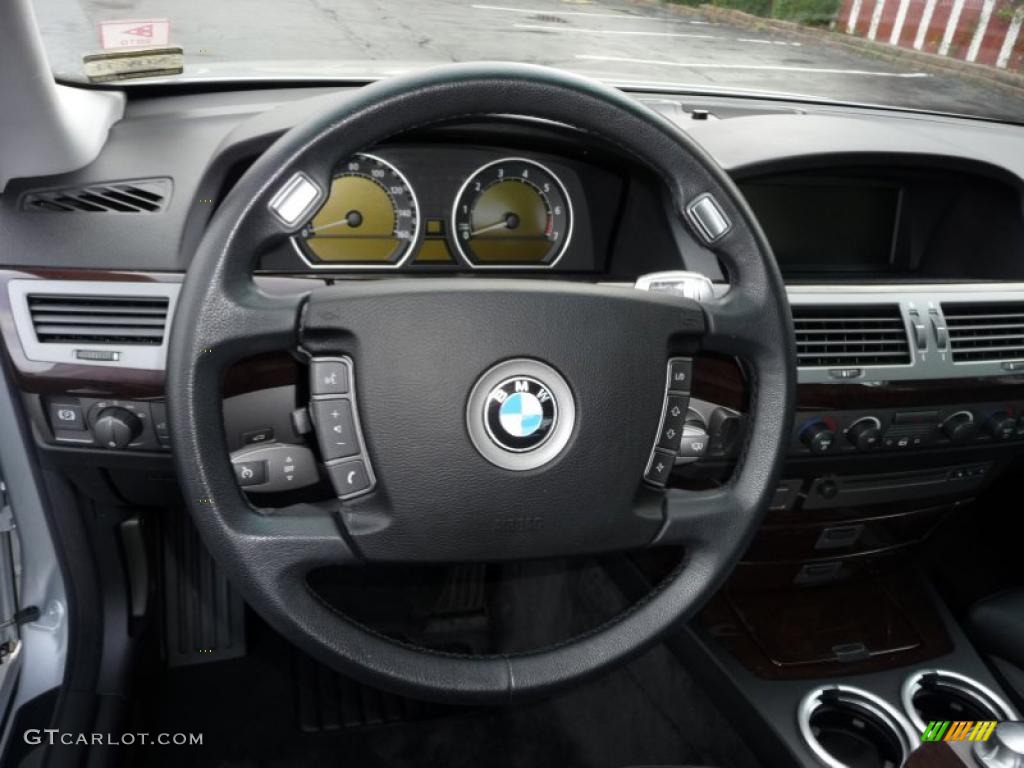 2002 7 Series 745i Sedan - Titanium Silver Metallic / Black photo #21