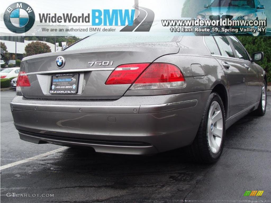 2008 7 Series 750i Sedan - Sterling Grey Metallic / Black photo #4