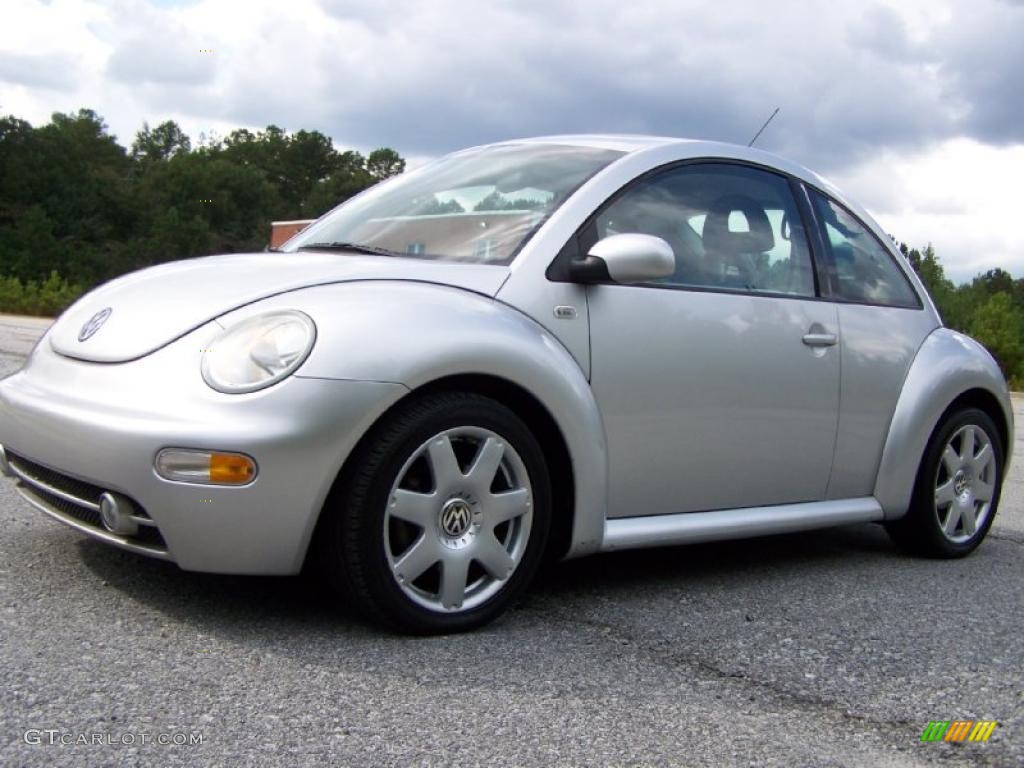 2001 New Beetle GLX 1.8T Coupe - Silver Arrow Metallic / Light Grey photo #2