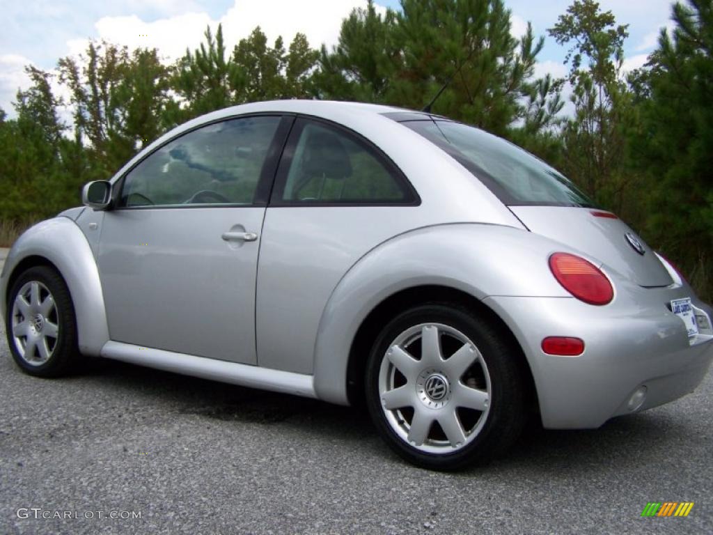 2001 New Beetle GLX 1.8T Coupe - Silver Arrow Metallic / Light Grey photo #4